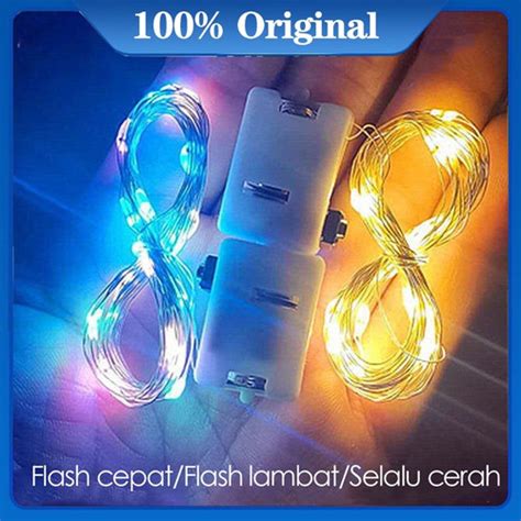 Jual ELFYDO Lampu Led Baterai Lampu Kawat Bobo Balon Ukuran 1 2 3 5 ...
