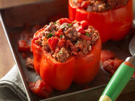 beef stuffed green peppers