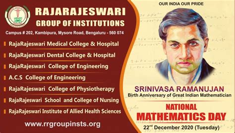 National Mathematics Day – 2020 - ACSCE