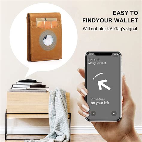 Buy Apple Airtag Wallet - Wallet with Airtag holder Slim RFID Blocking ...