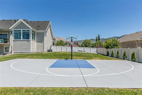 Outdoor Backyard Basketball Court Home Basketball Court | Backyard