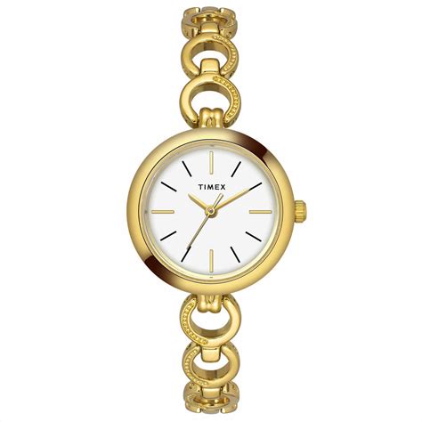 Timex Classics Collection Premium Quality Women's Analog White Dial Co ...