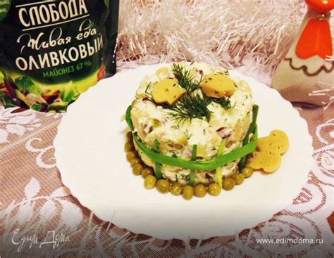 Оливье с маринованными грибами — Пошаговый рецепт приготовления с фото ...