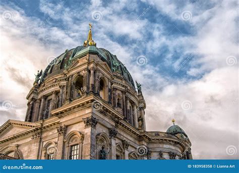 The Largest Evangelical Church in Germany Architectural Fragment Stock ...