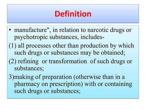 Narcotic and Psychotropic Substance act 1985 | PPTX