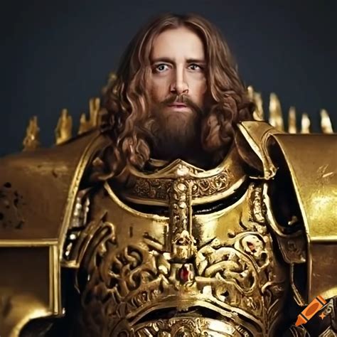 Depiction of Jesus Christ as the God Emperor of Mankind in Warhammer ...