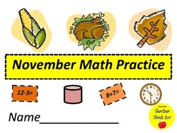 Image result for First Grade Thanksgiving Math Worksheets