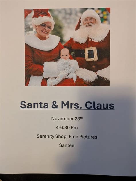 picture with Santa and Mrs Claus , Step by Step Serenity & Beyond ...