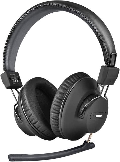 Buy Avantree AS9M Bluetooth 5.0 Over Ear Headphones with Boom Mic for ...