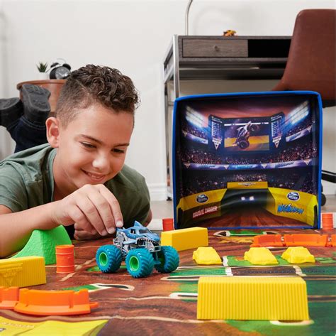 Monster Jam, Ultimate Arena Playmat & Storage with 2 India | Ubuy