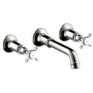 Axor 16532831 Montreux Wall-Mounted Widespread Faucet Trim with Cross ...