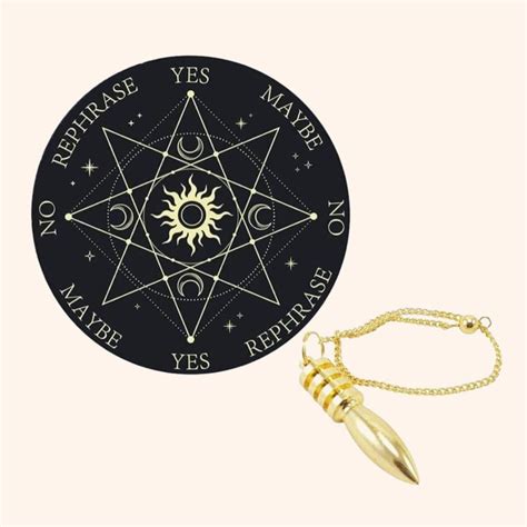 VASTU VARDAN SUN DOWSING BOARD 9 INCH WITH BRASS PENDULAM ASSORTED ...