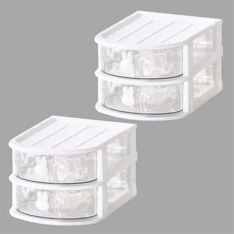 Kuber Industries (Set of 2) Drawer Desk Organizer - 2-Layer Aesthetic ...