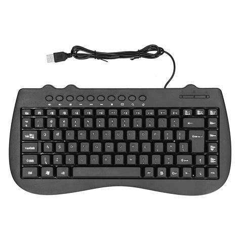 Buy USB Wired Keyboard, 87 Keys General Ergonomically Keyboard, Work ...