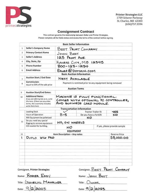 Image result for Consignment Form Book