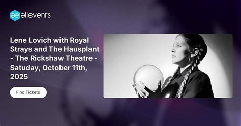 Lene Lovich with Royal Strays and The Hausplant - The Rickshaw Theatre ...