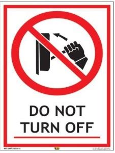 Mr. SAFE Do Not Turn Off In Supeior Quality Flex (24 Inch X 36 Inch ...