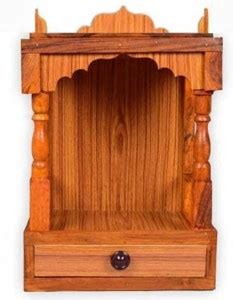 OM wooden Plywood Mandir for Pooja Home Engineered Wood Home Temple ...