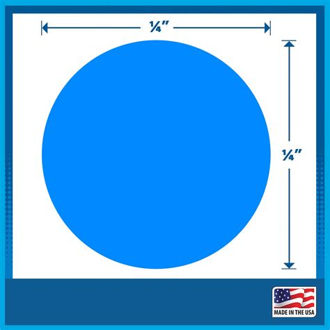 Buy 1/4" Bright Blue Round Color Coding Circle Dot Labels on a Roll ...