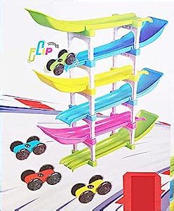 Buy Urbane Chic 6-Level Racer Ramp Toy with 4 Car Raceing Track for ...