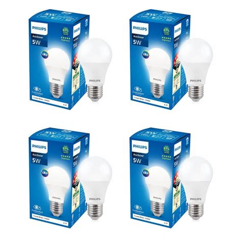 Buy Philips 5-watt LED Bulb | AceSaver LED Bulb | Base: E27 Light Bulb ...