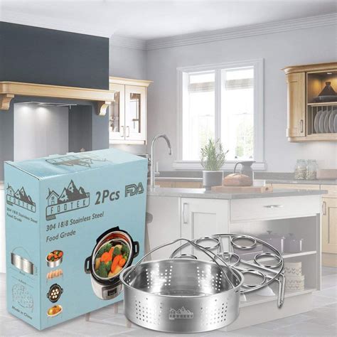 Stainless Steel Steamer Basket with Egg Steamer Ra... – Grandado