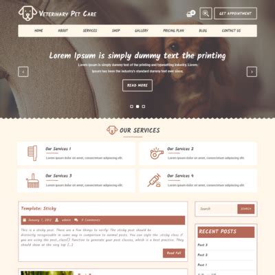 Best Free Veterinary Pet WordPress Theme for Animal Websites