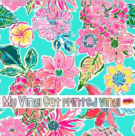 12 x 12 inch Sheet of Printed Vinyl or HTV in the WSC Pattern Pretty ...