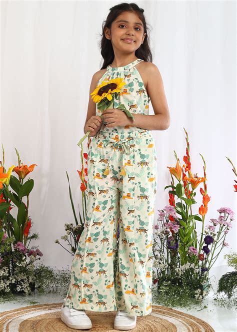 Buy Nina Animal Printed Cotton Pants for Girls Online - The Tribe Kids