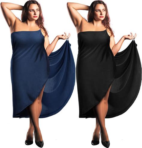 Funtery 2 Pieces Women Swimsuit Cover Ups Beach Plus Size Spaghetti ...