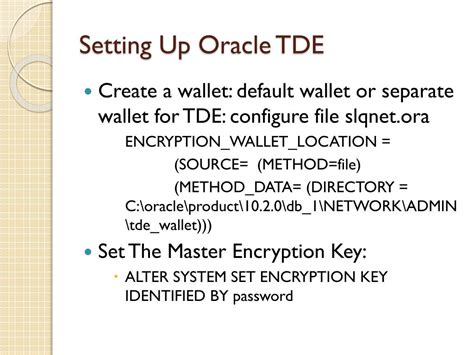 Image result for Transparent Data Encryption Oracle Database Key Management Framework
