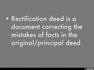 Image result for Title Rectification