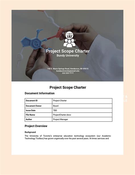In Scope Examples Project Charter 的图像结果