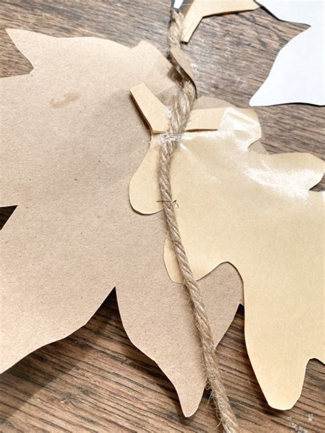 DIY Paper Leaf Garland - My Creative Days