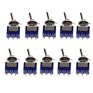 Miniature Toggle Switch Single Pole Double Throw Spdt (Mts102) On-On ...