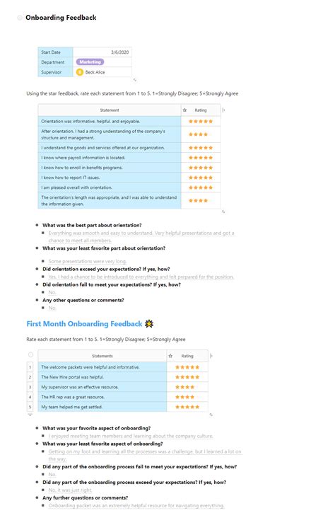 Image result for Employee Onboadring Feedback Form