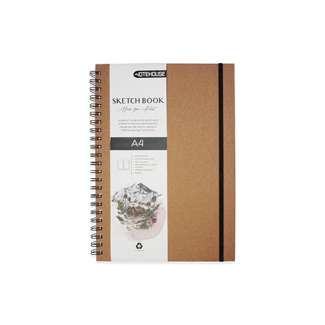 Notehouse A4 Spiral Professional Art Notebook (30x21 cm) | 80 Off-White ...