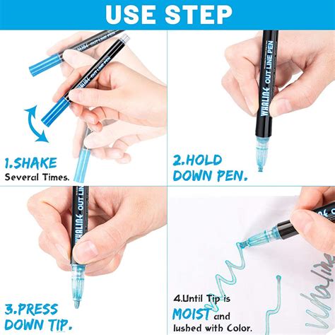 AM0423 Outline Drawing Metallic Markers (12 Colors) – Amd-Deodap