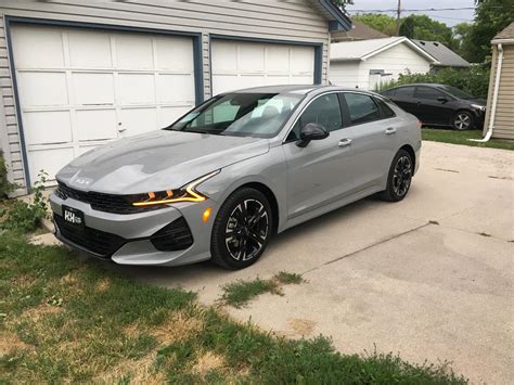 2023 K5 Wolf Grey GT-Line with Red Interior : r/kia