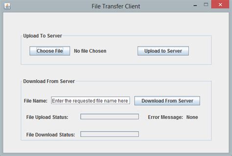 Image result for Upload File Using Java Sockets with GUI