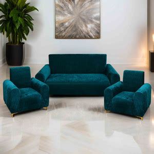 PRABHNOOR Velvet Plain 3+1+1 Seater Sofa Cover Price in India - Buy ...
