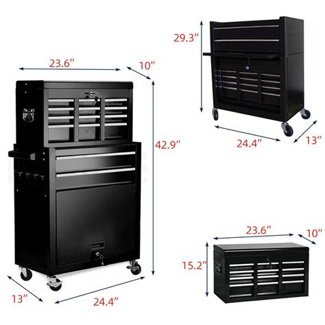 Buy 8-Drawer Rolling Tool Chest Tool Box, High Capacity Tool Chest with ...