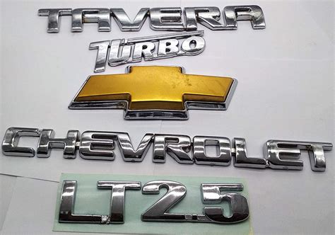PINZU CAR Monogram Badge Emblem/Logo for Chevrolet Tavera Set of 5PCS ...