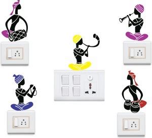 Decals Stock 25 cm Artistic Musician Switch Board Self Adhesive Sticker ...