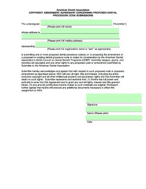 Fillable Online ADA Code of Ethics - American Dental Association Fax ...