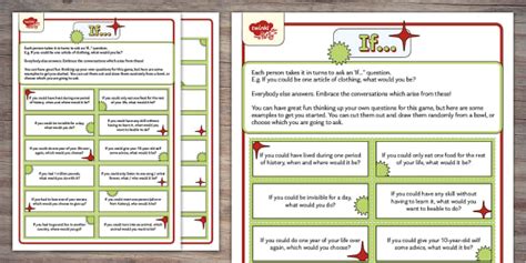 If... Game - Fun Party Ice Breaker | Twinkl Party