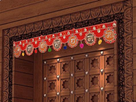 CraftVatika Velvet Toran for Door Hanging,Entrance Diwali,Navratri ...