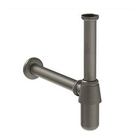 Kohler Complementary 300mm bottle trap without drain brushed nickel ...