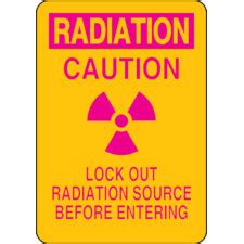 Brady Part: 25291 | RADIATION Caution Lock Out RADIATION Source Before ...