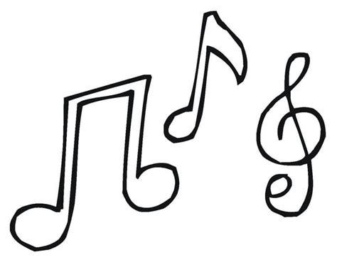 Music Notes Coloring Pages Printable 的图像结果